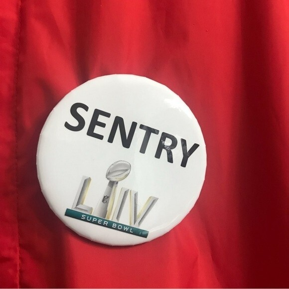 SUPER BOWL LIV NFL S.A.F.E. Security Staff Red Windbreaker Jacket Men's 3X - Picture 4 of 11